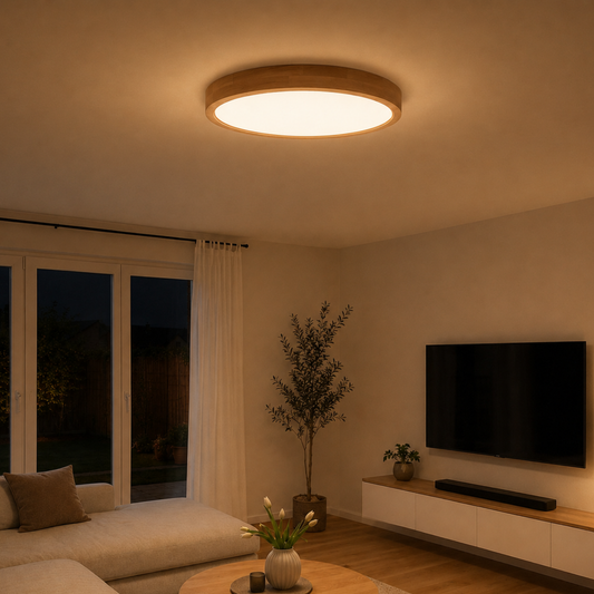 Deckenleuchte Torva - Filigranes Design aus Holz