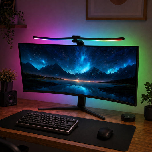Monitorleuchte Amira – Blendfreies Licht fürs Homeoffice