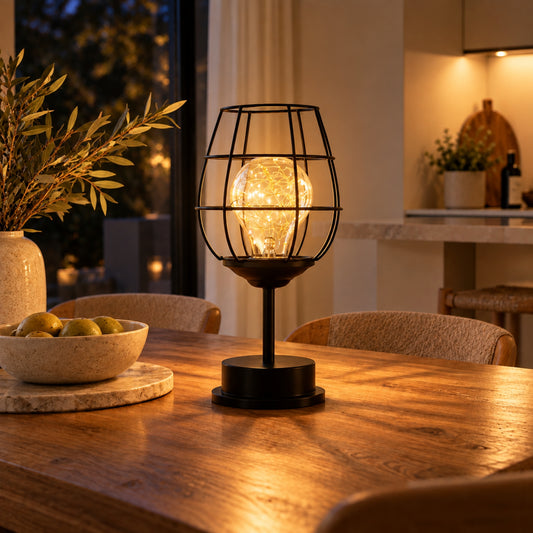 Tischlampe Lucera - Kabelloses 3-teiliges Lampenset mit skulpturalem Design