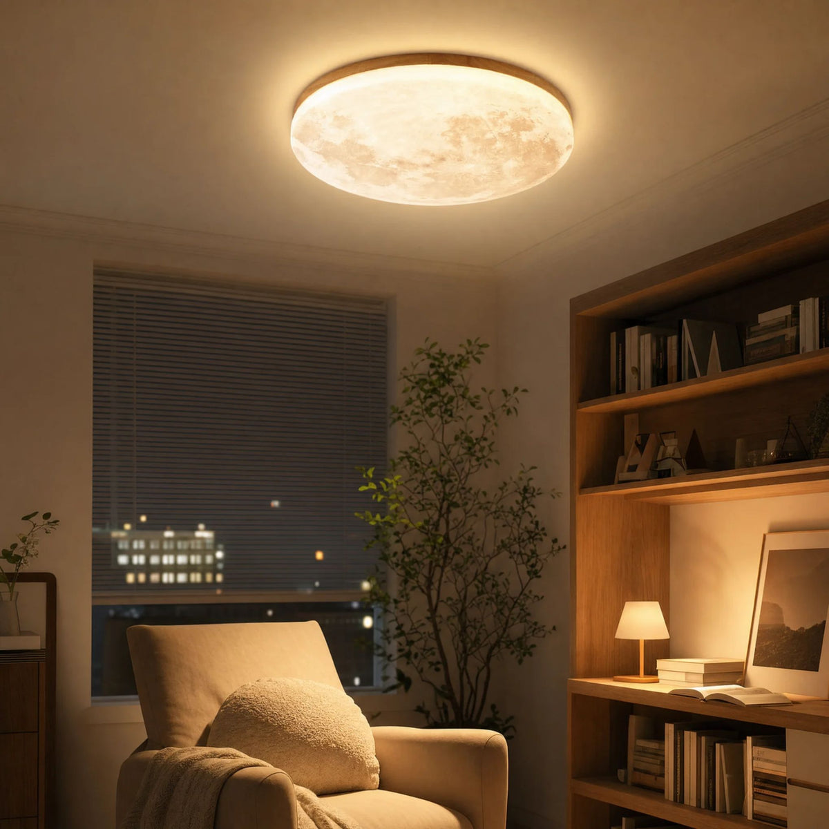 Deckenleuchte Luno - Minimalistisches LED-Design in Mondform