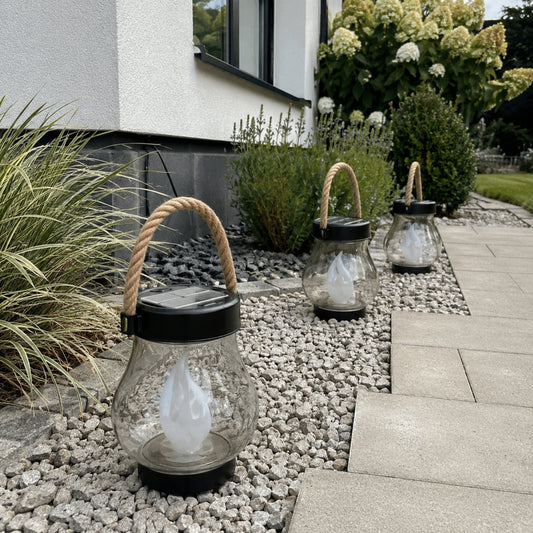 Gartenleuchte Ambre - Solar-LED mit Flammeneffekt