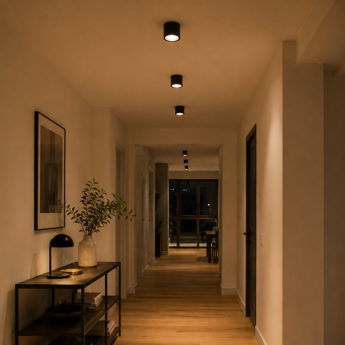 Deckenleuchte Vexo - Dimmbarer LED Deckenstrahler in Schwarz & Weiß