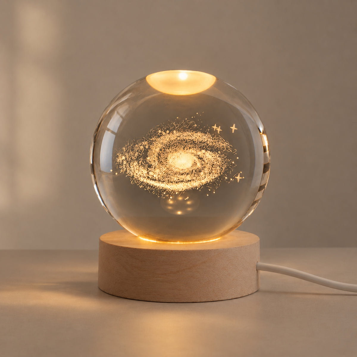 Kristallkugel Lampe Norin - Galaxie zum Leuchten