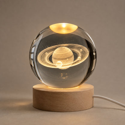 Kristallkugel Lampe Norin - Galaxie zum Leuchten