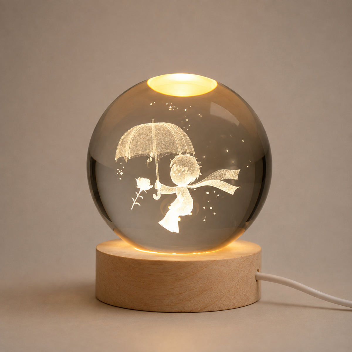 Kristallkugel Lampe Norin - Galaxie zum Leuchten