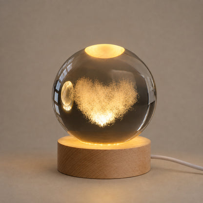Kristallkugel Lampe Norin - Galaxie zum Leuchten