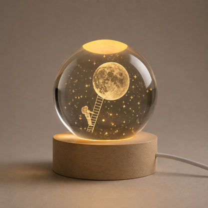 Kristallkugel Lampe Norin - Galaxie zum Leuchten
