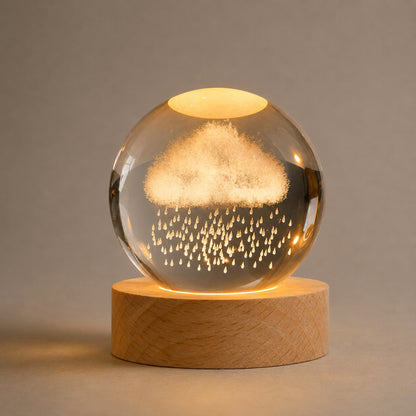 Kristallkugel Lampe Norin - Galaxie zum Leuchten
