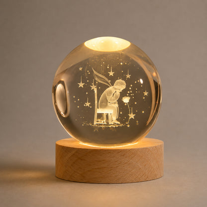 Kristallkugel Lampe Norin - Galaxie zum Leuchten
