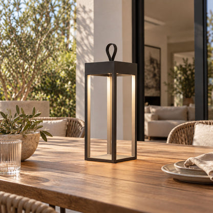 Tischlampe Dravo - Dimmbare Akkuleuchte aus Aluminium