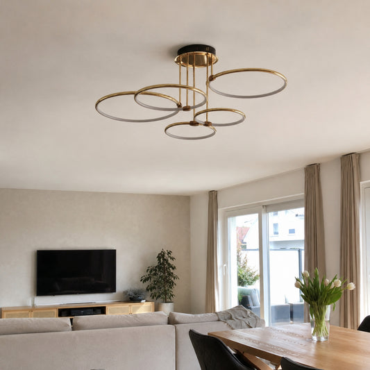 Deckenleuchte Vantis - Eleganter Ringe-Look