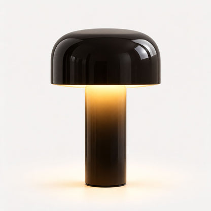 Tischlampe Morio - Kabellose Pilzleuchte aus Aluminium, dimmbar