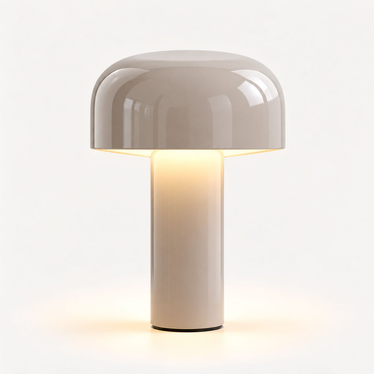 Tischlampe Morio - Kabellose Pilzleuchte aus Aluminium, dimmbar