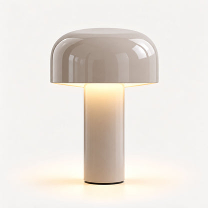 Tischlampe Morio - Kabellose Pilzleuchte aus Aluminium, dimmbar