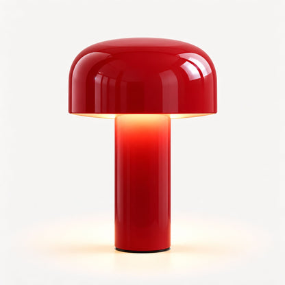 Tischlampe Morio - Kabellose Pilzleuchte aus Aluminium, dimmbar