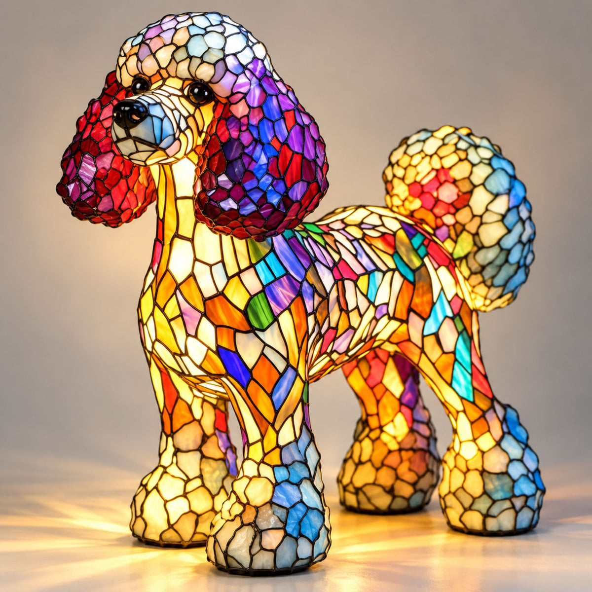 Nachttischlampe Ravio - LED-Nachtlicht mit Hunderassen-Silhouette