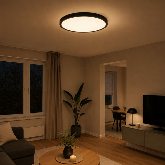 Deckenleuchte Ilara - Flaches Rundes LED Design