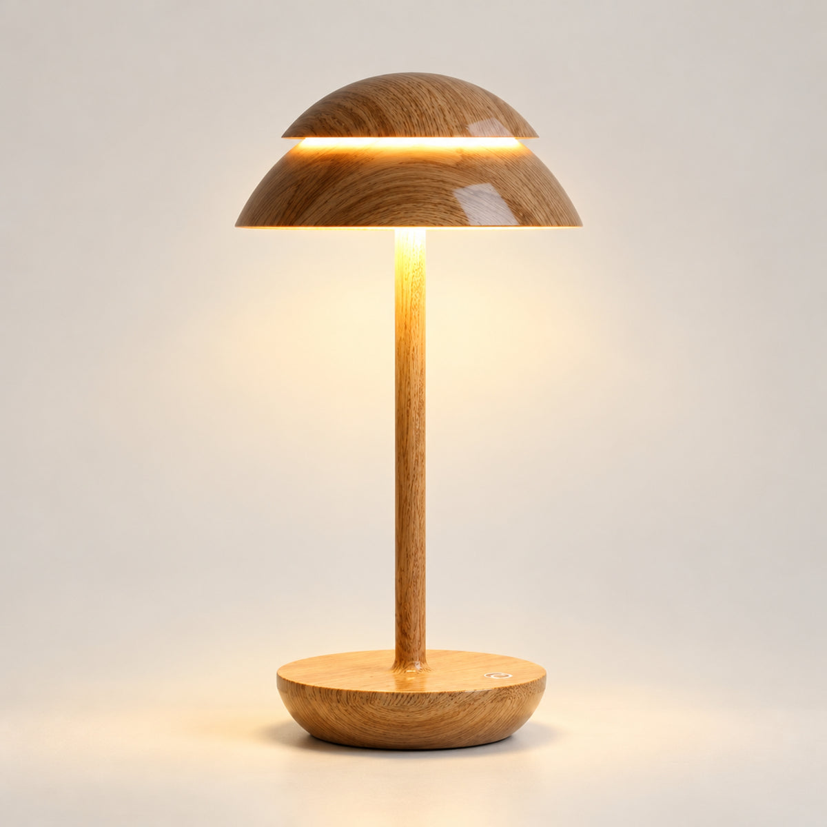 Tischlampe Ligna - Kabellos & Dimmbar im Skandi-Stil