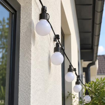 LED Lichterkette Perlio - Wasserdichte Kugellichter für innen & außen