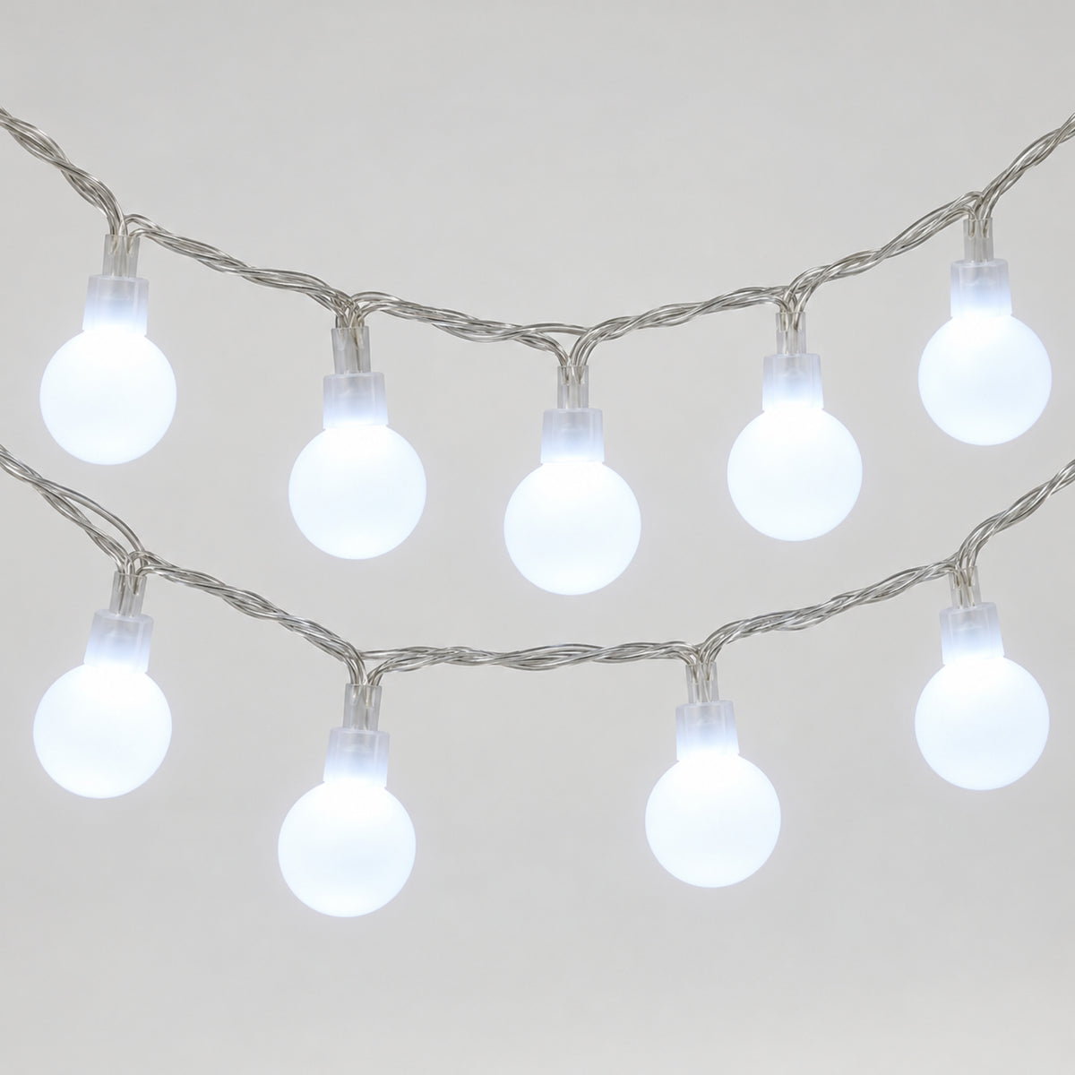 LED Lichterkette Perlio - Wasserdichte Kugellichter für innen & außen