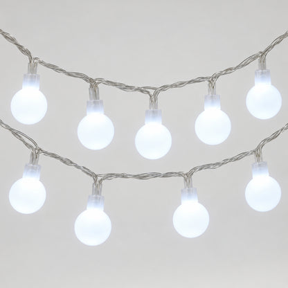 LED Lichterkette Perlio - Wasserdichte Kugellichter für innen & außen
