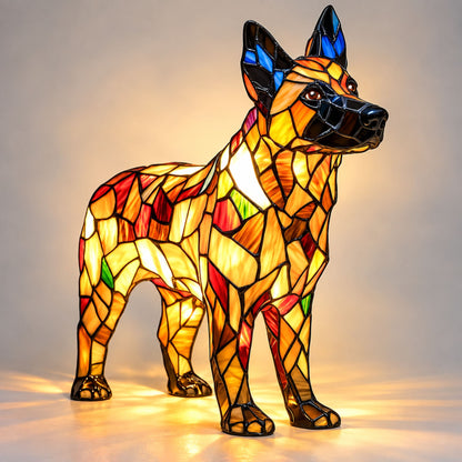Nachttischlampe Ravio - LED-Nachtlicht mit Hunderassen-Silhouette
