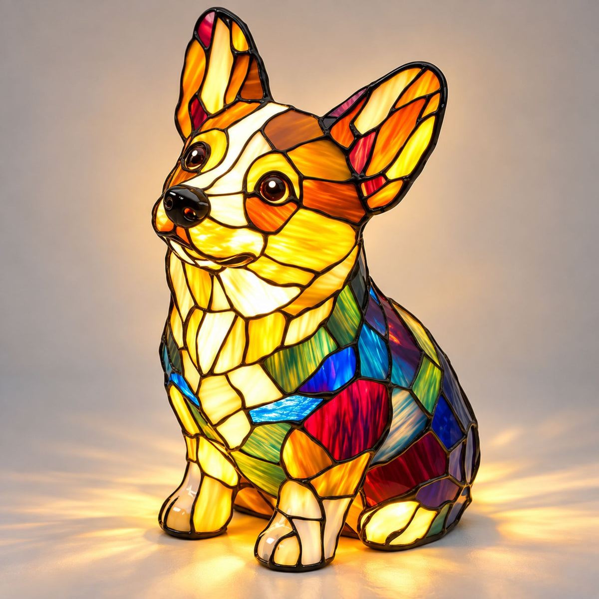 Nachttischlampe Ravio - LED-Nachtlicht mit Hunderassen-Silhouette