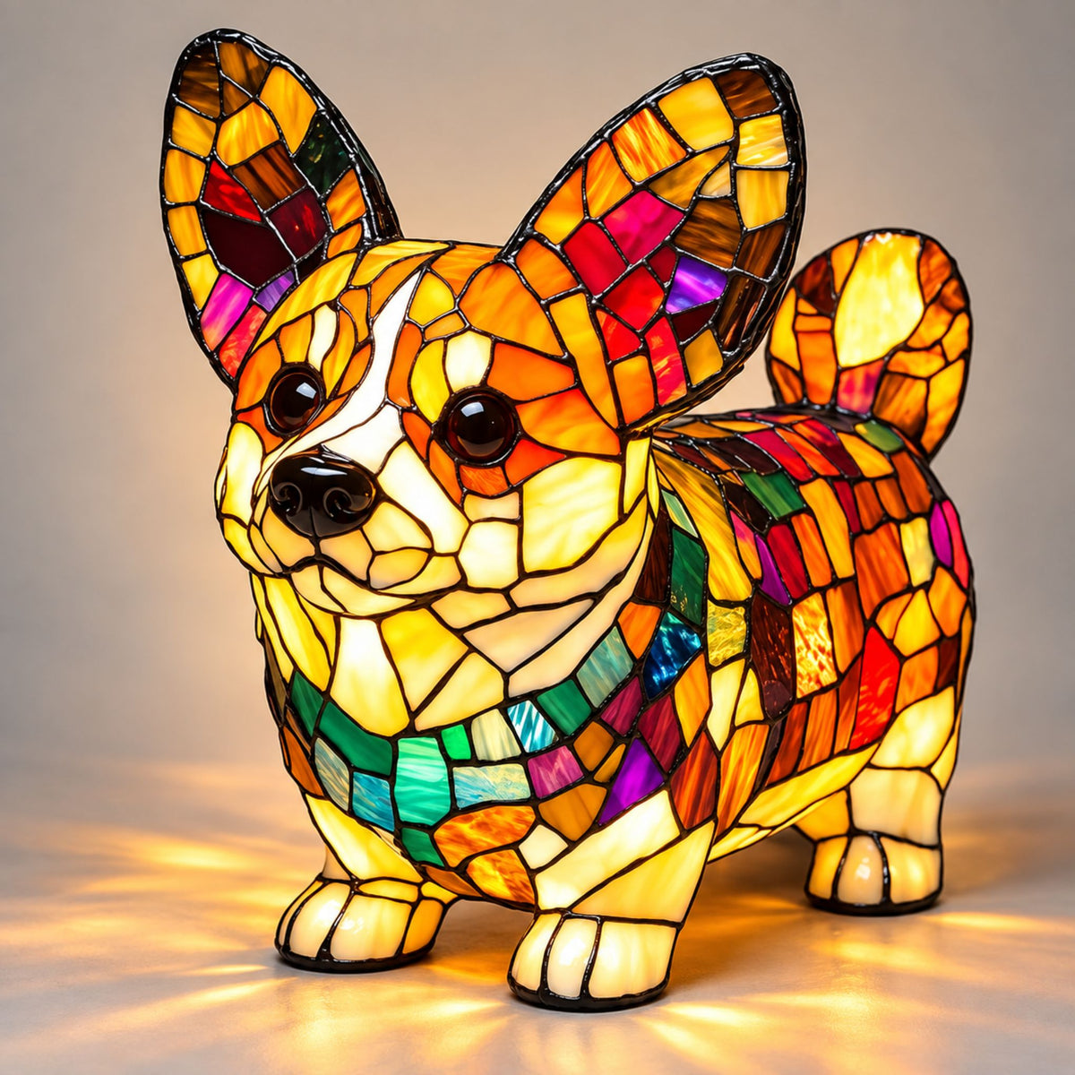 Nachttischlampe Ravio - LED-Nachtlicht mit Hunderassen-Silhouette