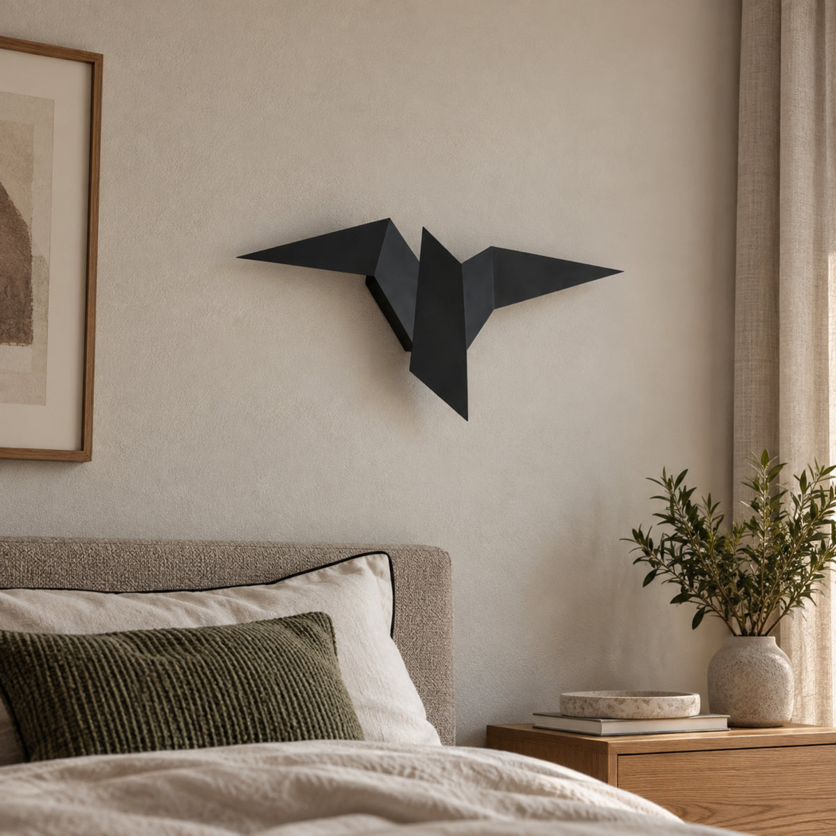 Wandleuchte Plumo - Geometrisches Vogel-Design im Origami-Stil
