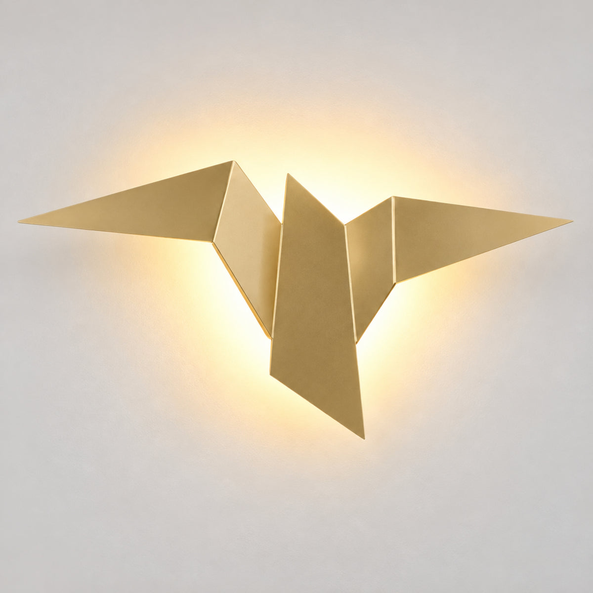 Wandleuchte Plumo - Geometrisches Vogel-Design im Origami-Stil