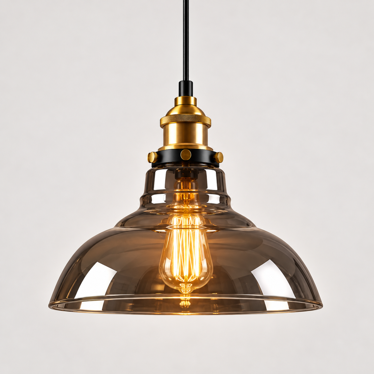 Pendelleuchte Fumo - Elegantes Design aus Rauchglas