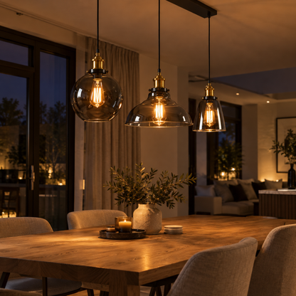 Pendelleuchte Fumo - Elegantes Design aus Rauchglas