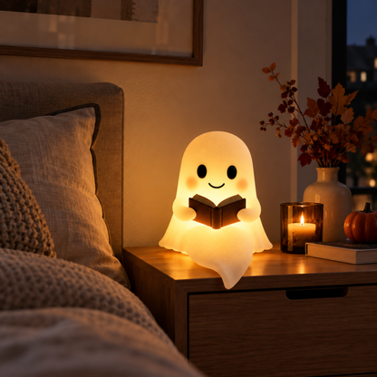 Nachttischlampe Wispo - Geist-Nachtlicht mit warmem LED-Schein