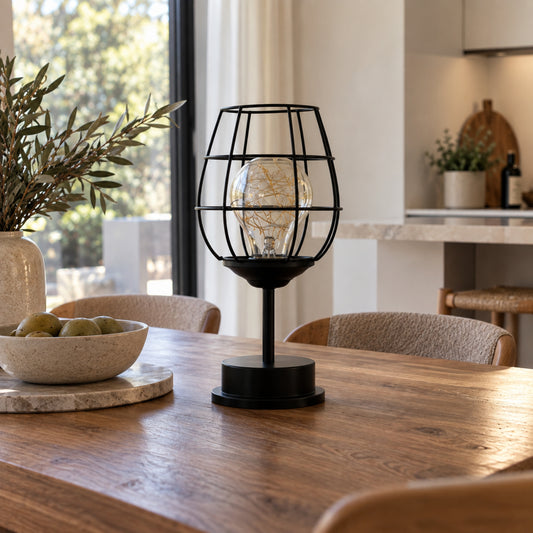 Tischlampe Lucera - Kabelloses 3-teiliges Lampenset mit skulpturalem Design