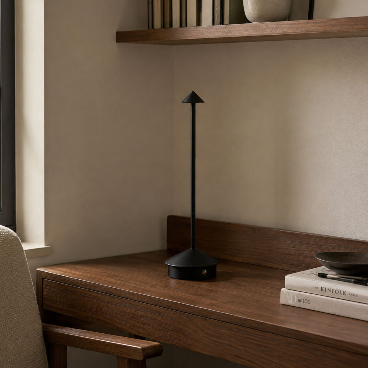 Tischlampe Nyra - Kabellose LED-Akkuleuchte mit Touch-Dimmer
