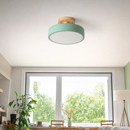 Deckenleuchte Runa - Skandinavisches LED Design mit Holzoptik