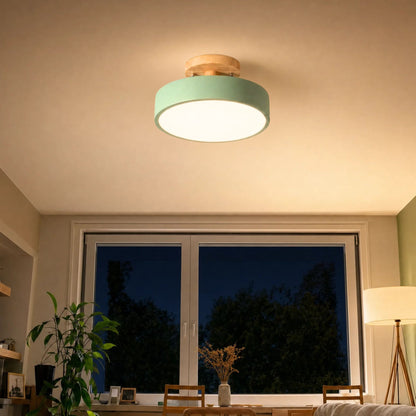 Deckenleuchte Runa - Skandinavisches LED Design mit Holzoptik