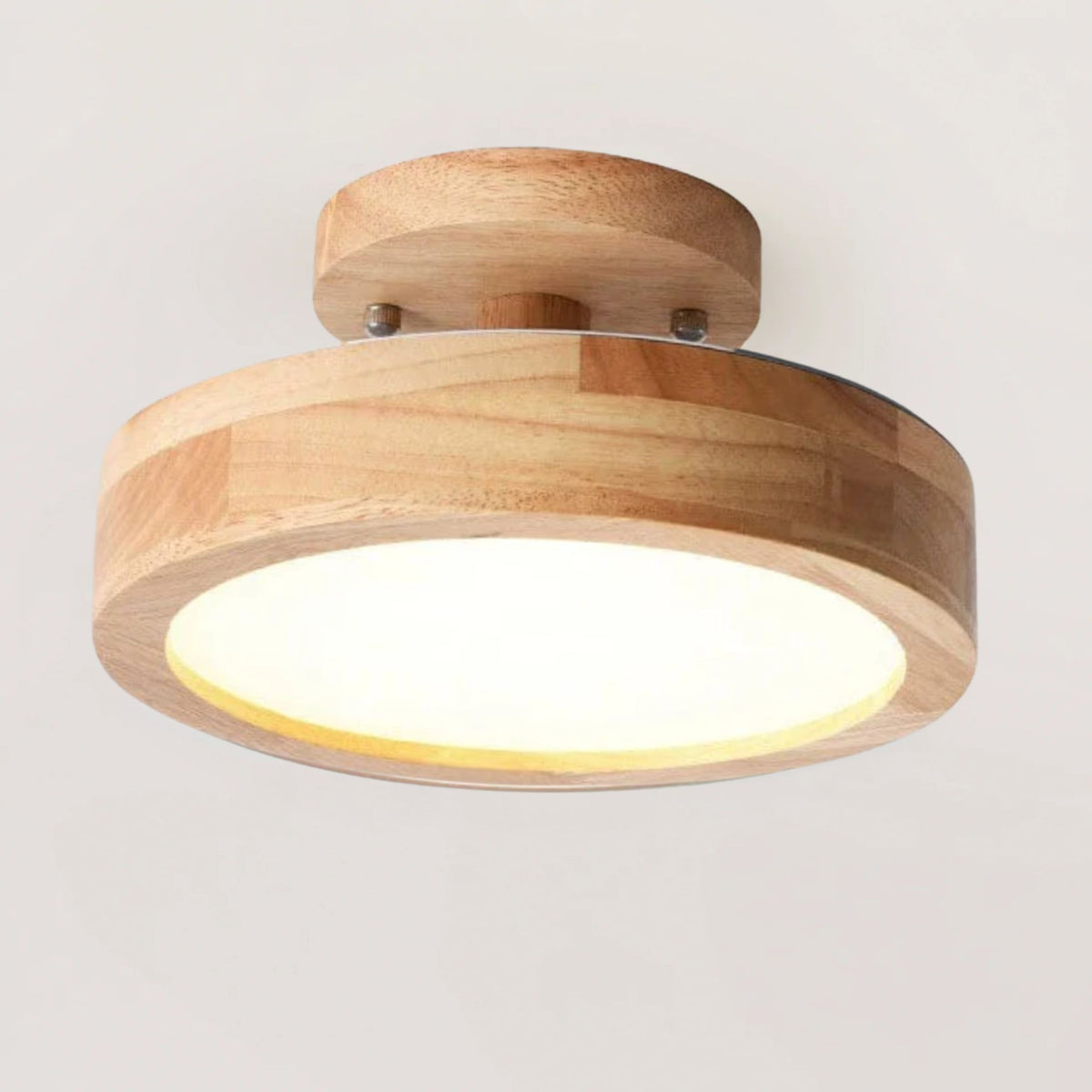 Deckenleuchte Runa - Skandinavisches LED Design mit Holzoptik