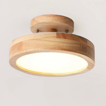 Deckenleuchte Runa - Skandinavisches LED Design mit Holzoptik