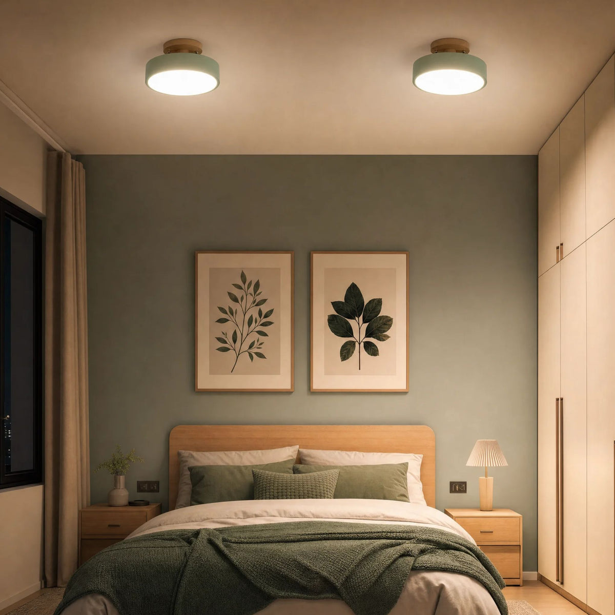 Deckenleuchte Runa - Skandinavisches LED Design mit Holzoptik