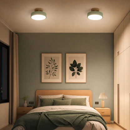 Deckenleuchte Runa - Skandinavisches LED Design mit Holzoptik