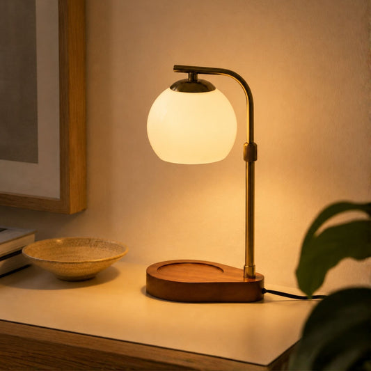 Tischlampe Cassia - Kerzenwärmer mit warmem Ambiente-Glanz