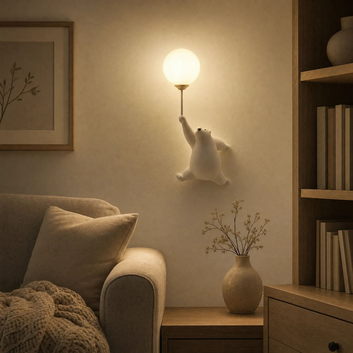 Wandleuchte Doran - Kuschelige LED-Bärenlampe fürs Kinderzimmer