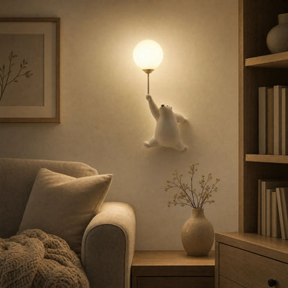 Wandleuchte Doran - Kuschelige LED-Bärenlampe fürs Kinderzimmer