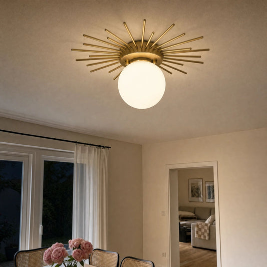 Deckenleuchte Zephra - Elegante LED Sonnenstrahl-Deckenlampe