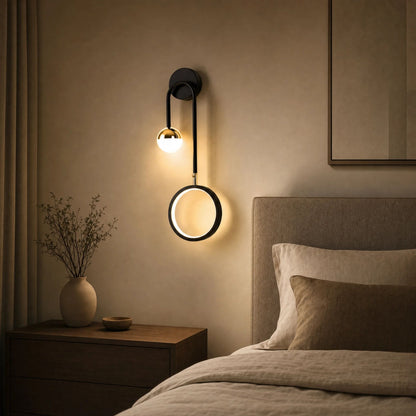 Wandleuchte Brael - Skandinavisches Design mit LED-Ring