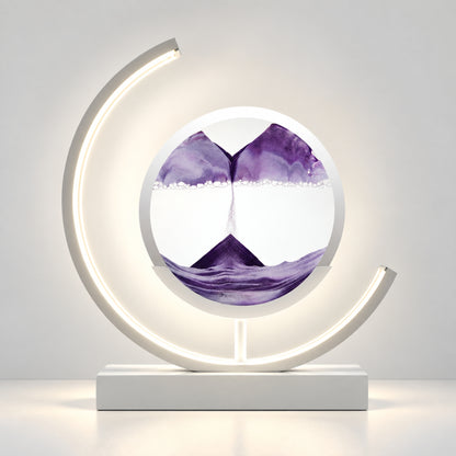 Tischlampe Duna - Sandkunst mit LED-Farbwechsel