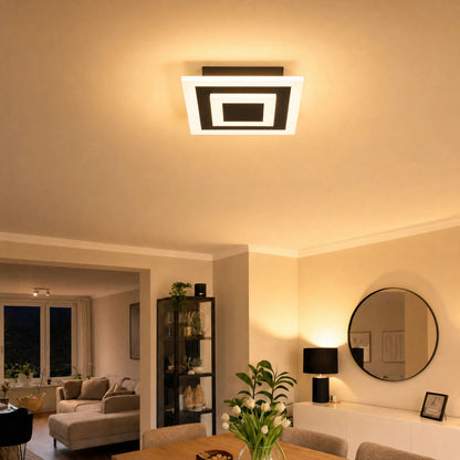 Deckenleuchte Strato - Moderne LED Deckenlampe mit Quadrat-Design