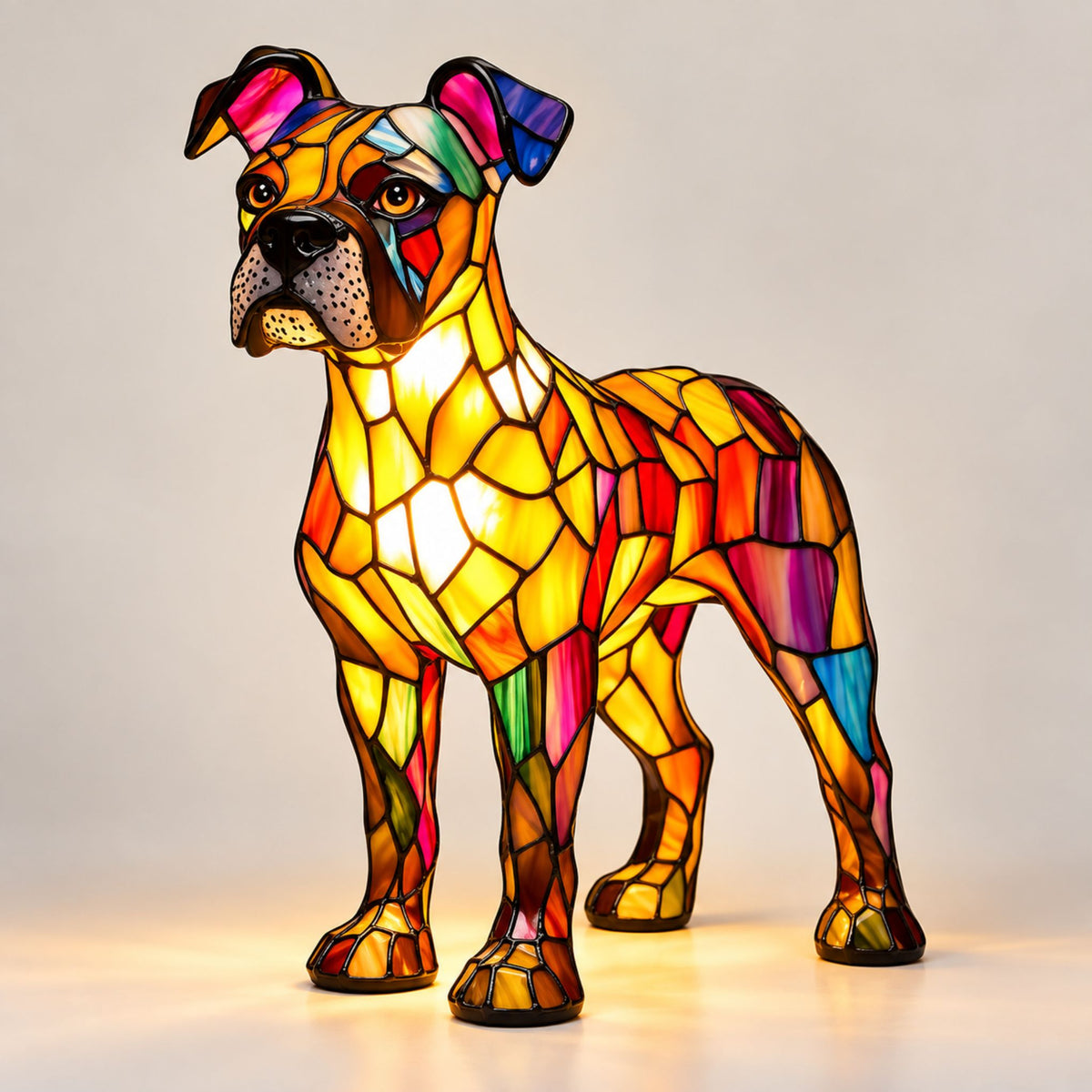 Nachttischlampe Ravio - LED-Nachtlicht mit Hunderassen-Silhouette