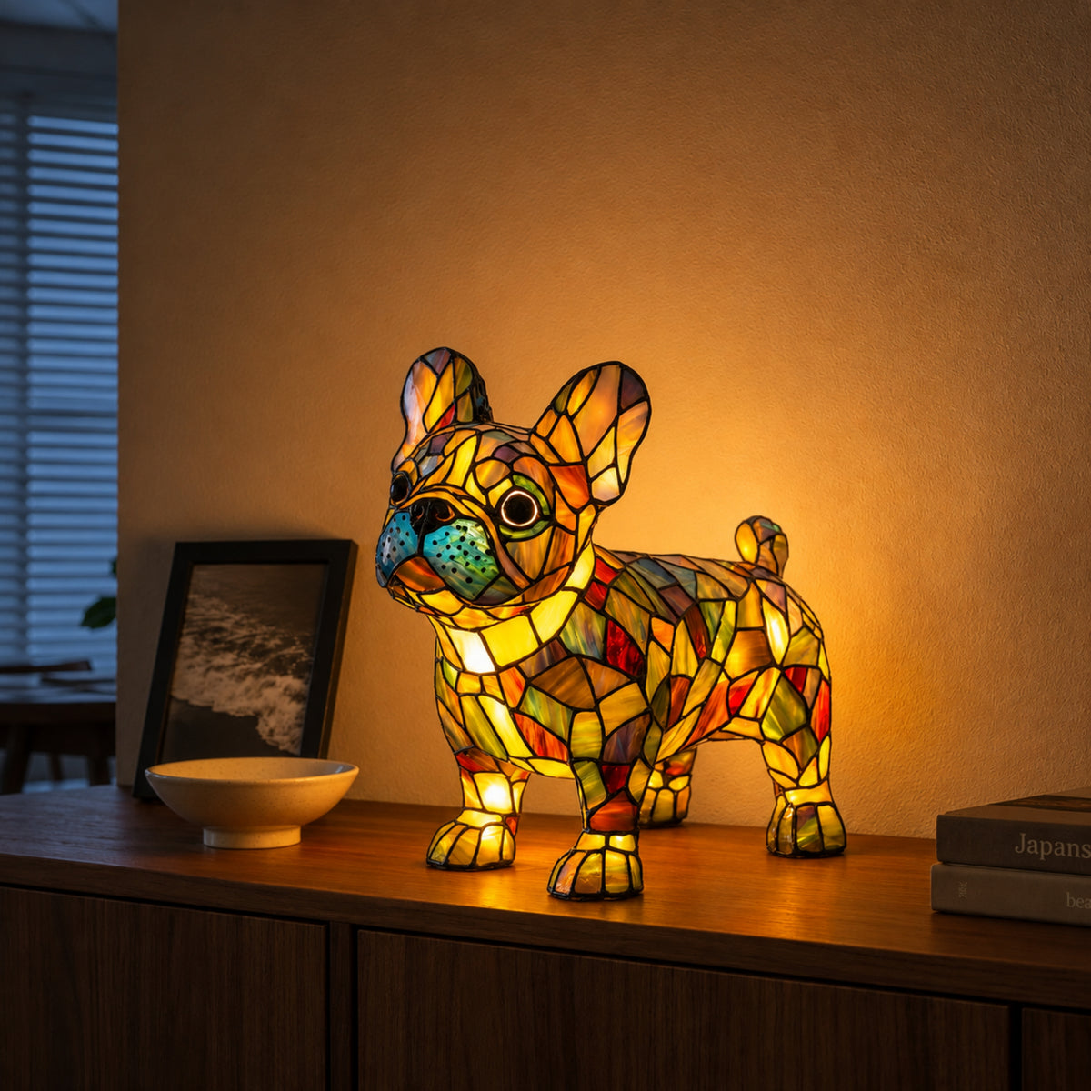 Tischlampe Elva - Kunstvolles Glasdesign